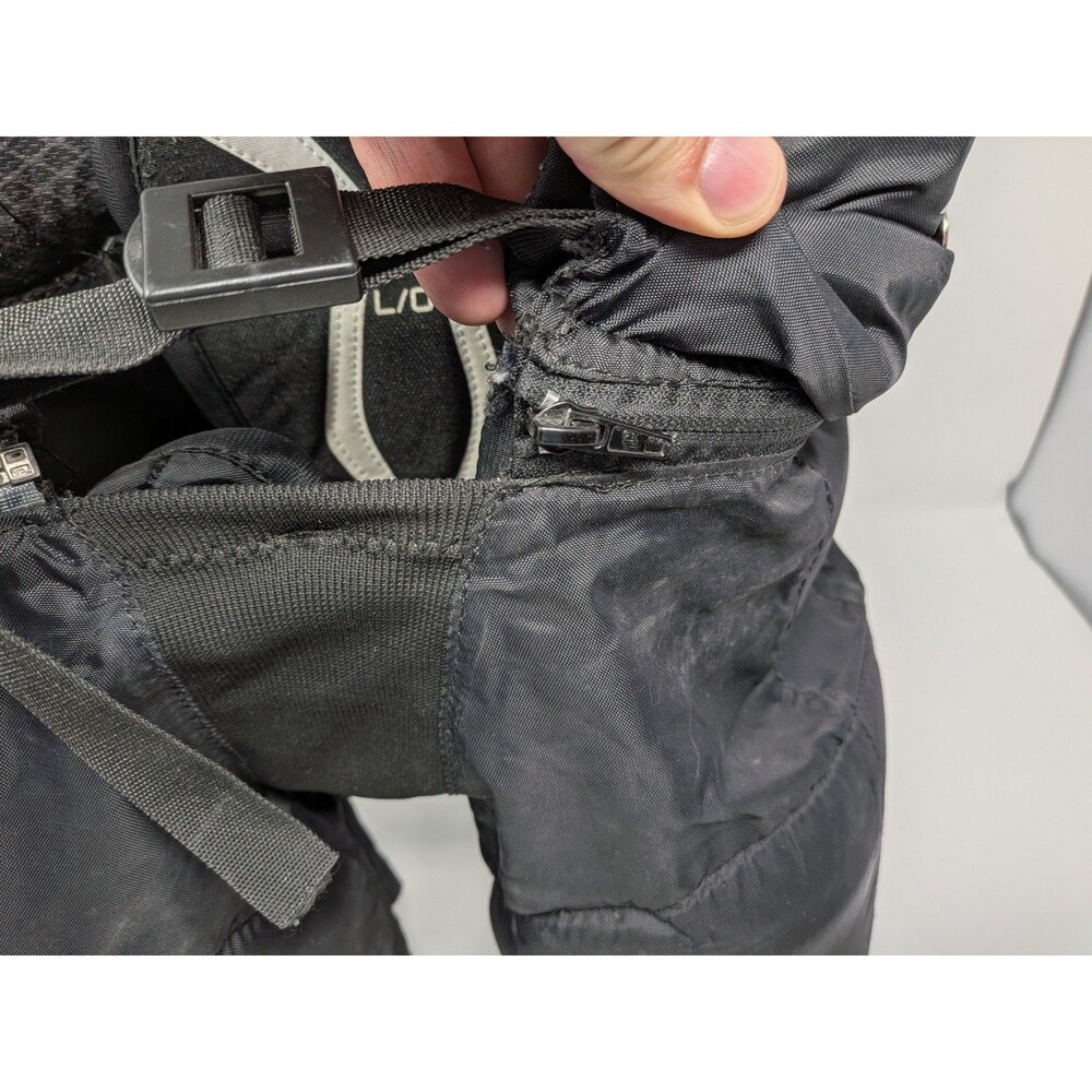 Reebok 20K Pro HP20K Youth Large Ice Hockey Pants Black Breezers Belt - Picture 3 of 6